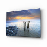 Deniz Manzarası Cam Tablo