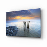 Deniz Manzarası Cam Tablo