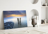 Deniz Manzarası Cam Tablo