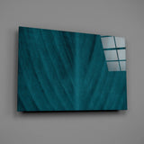 Yeşil Yaprak Cam Tablo