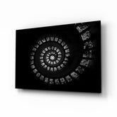 Spiral Merdivenler Cam Tablo