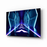 Neon Işıklar Cam Tablo