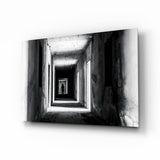 Karanlıktaki Gölge Cam Tablo