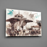 Üsküdar İllüstrasyonu Cam Tablo