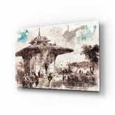 Üsküdar İllüstrasyonu Cam Tablo