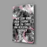 Angelou Sözleri Cam Tablo