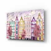 Peri Masalı Şehri Cam Tablo