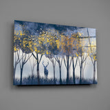 Yalnız Geyik Cam Tablo