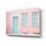 Pembe Ev Cam Tablo