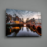 Gün batımı Cam Tablo