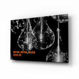 Asla pes etme Cam Tablo