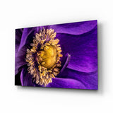 Sarı Çiçek Cam Tablo