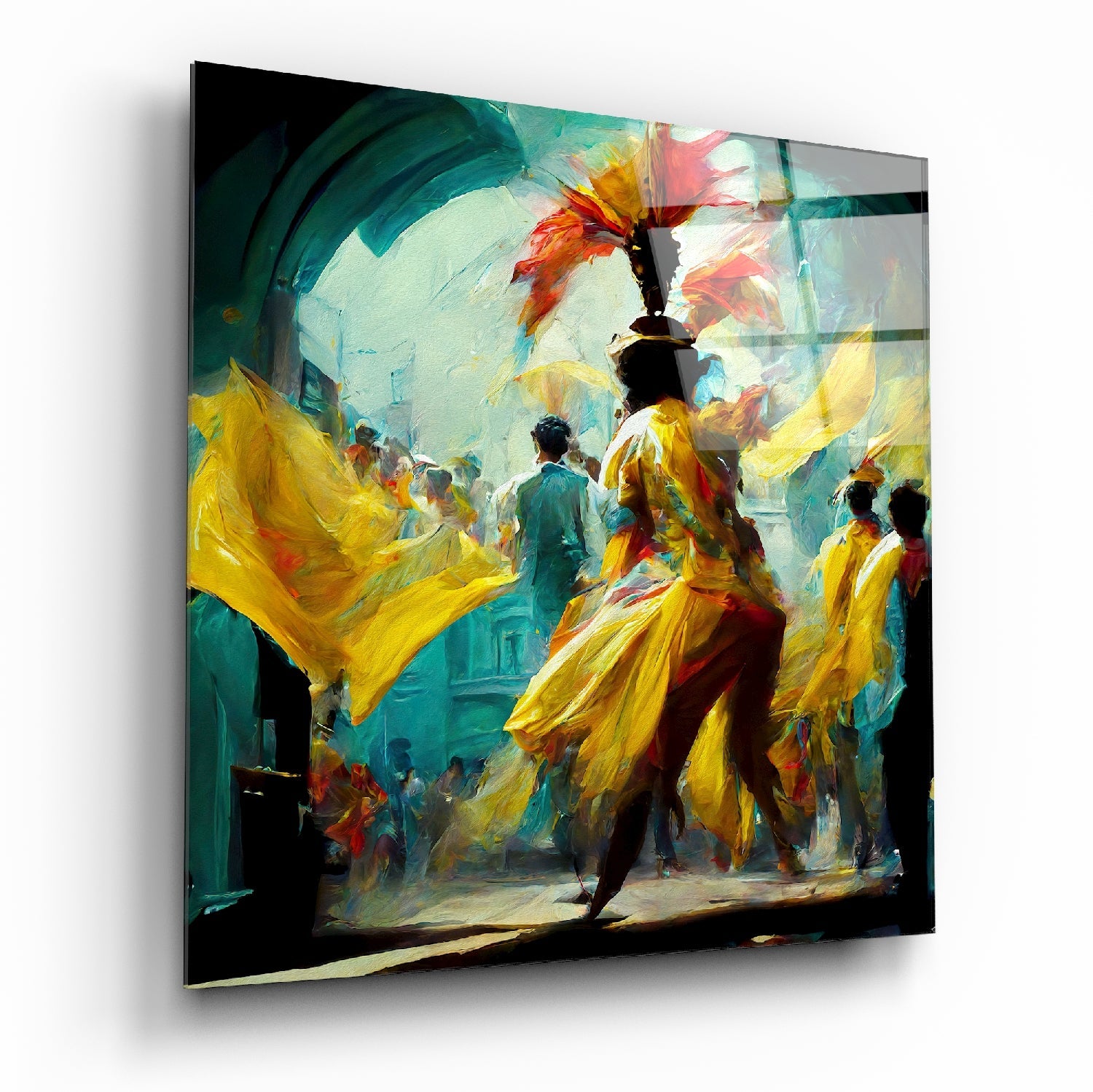 Festival Glass Wall Art || Designers Collection.