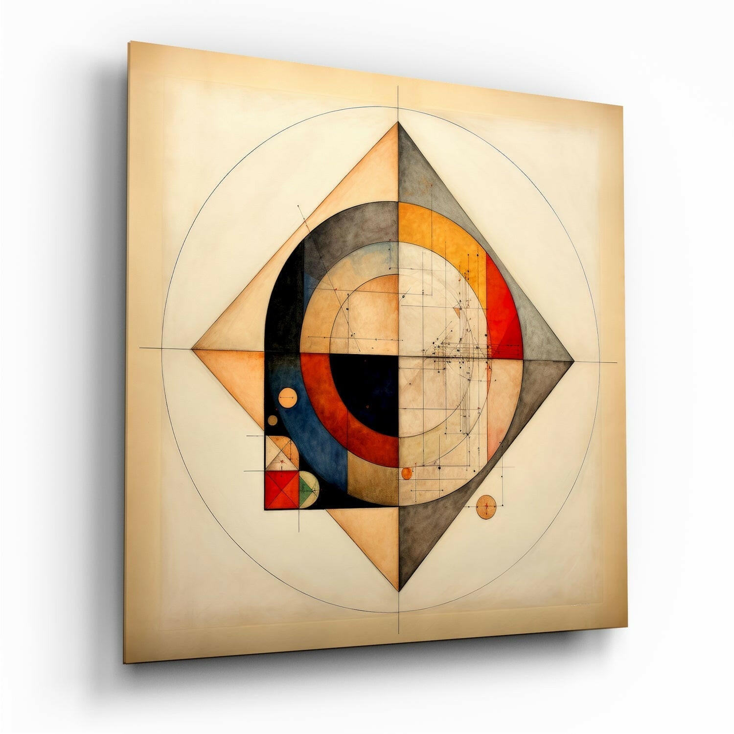 Şekiller Cam Tablo.