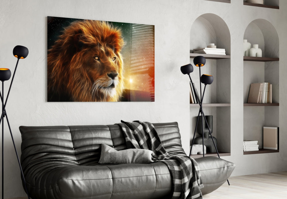 Aslan Cam Tablo