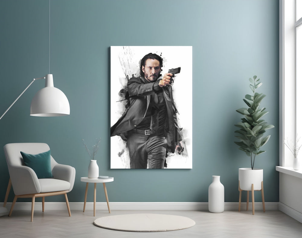 Aksiyon Yıldızı Cam Tablo
