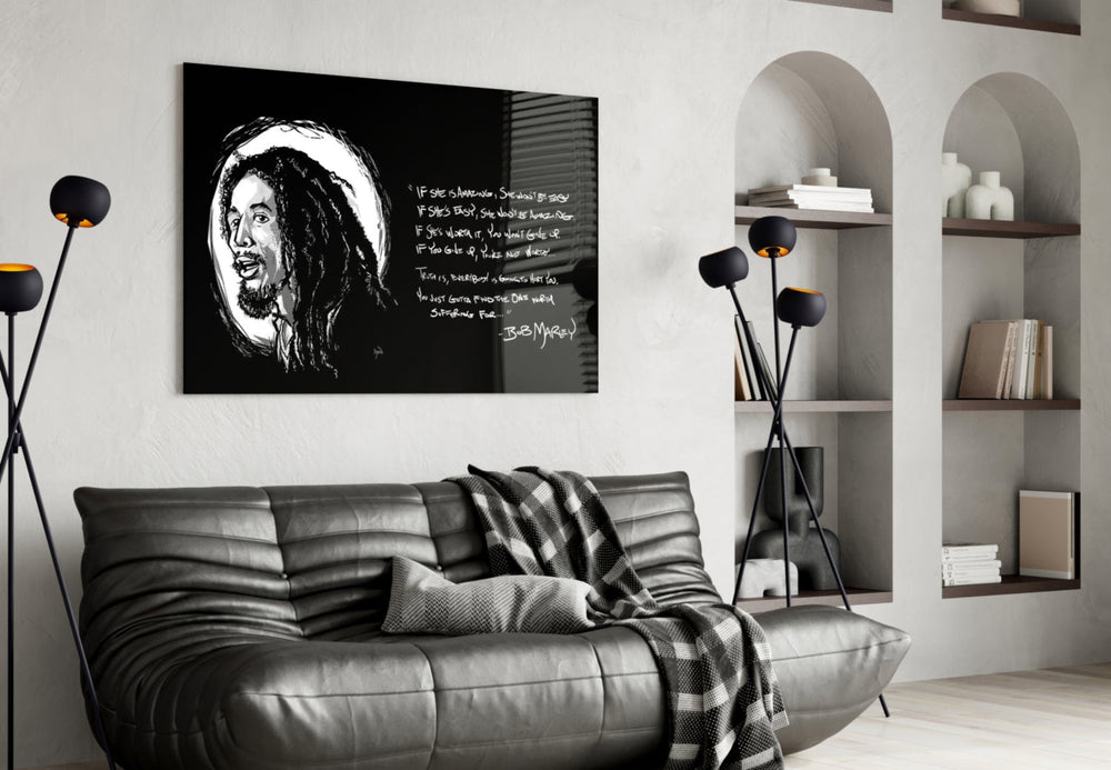 Reggae Efsanesi Cam Tablo