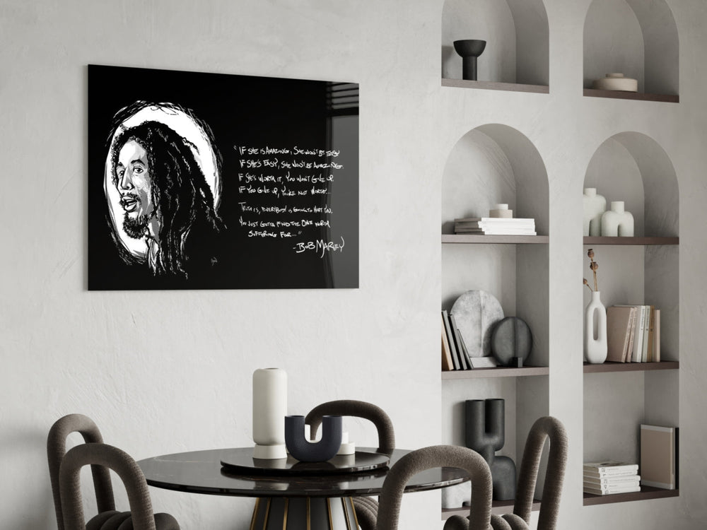 Reggae Efsanesi Cam Tablo