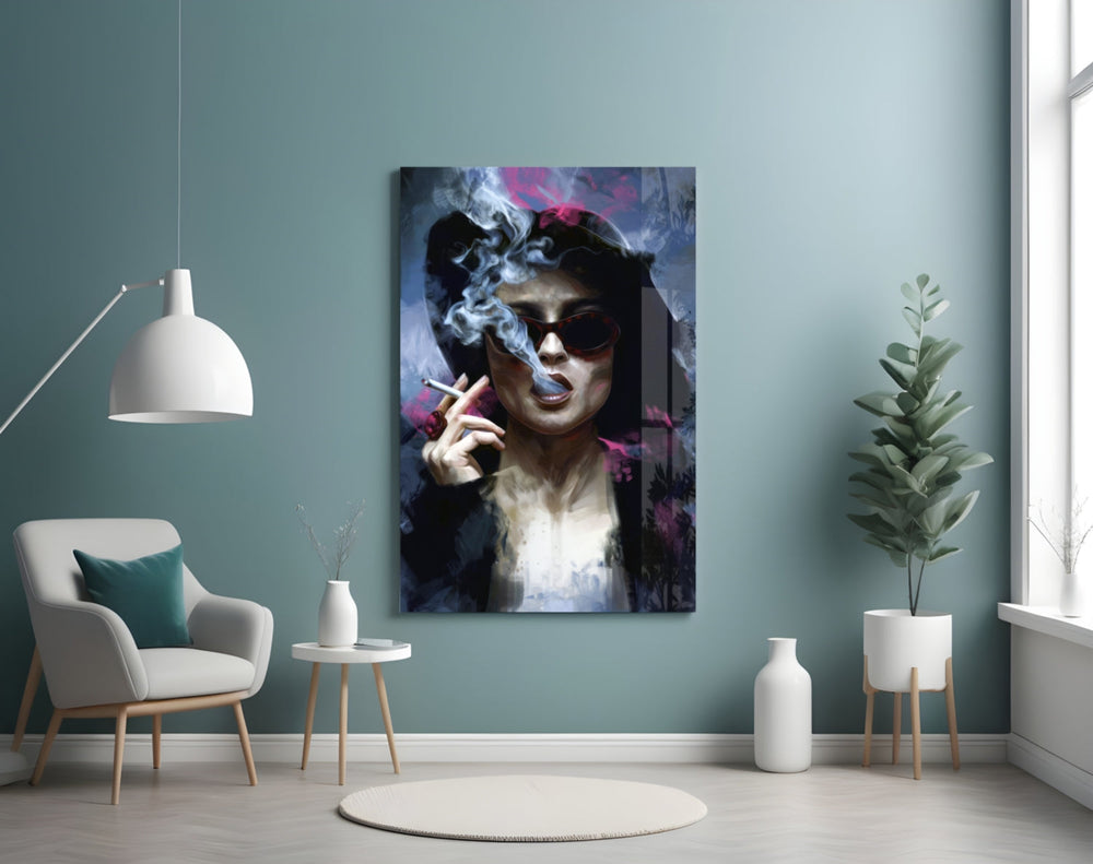 Marla Şarkıcı Cam Tablo