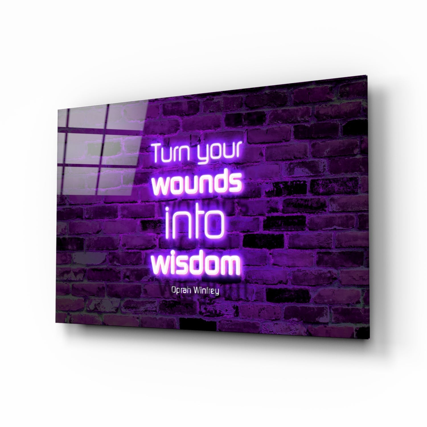 Oprah'ın Sözleri Cam Tablo