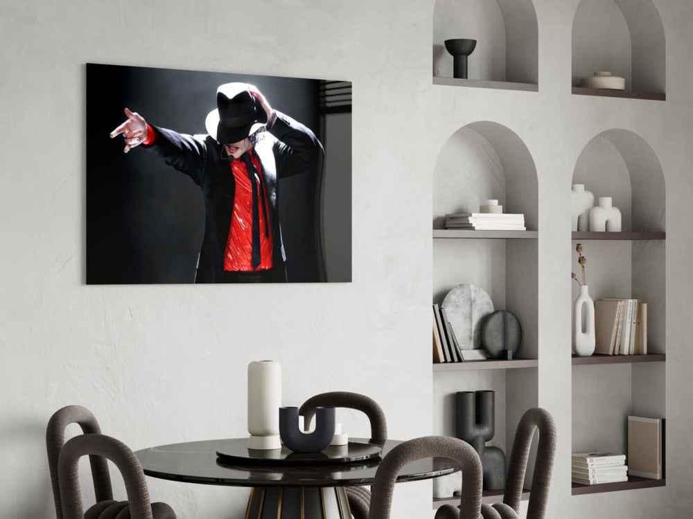 Sahnenin Kralı Cam Tablo