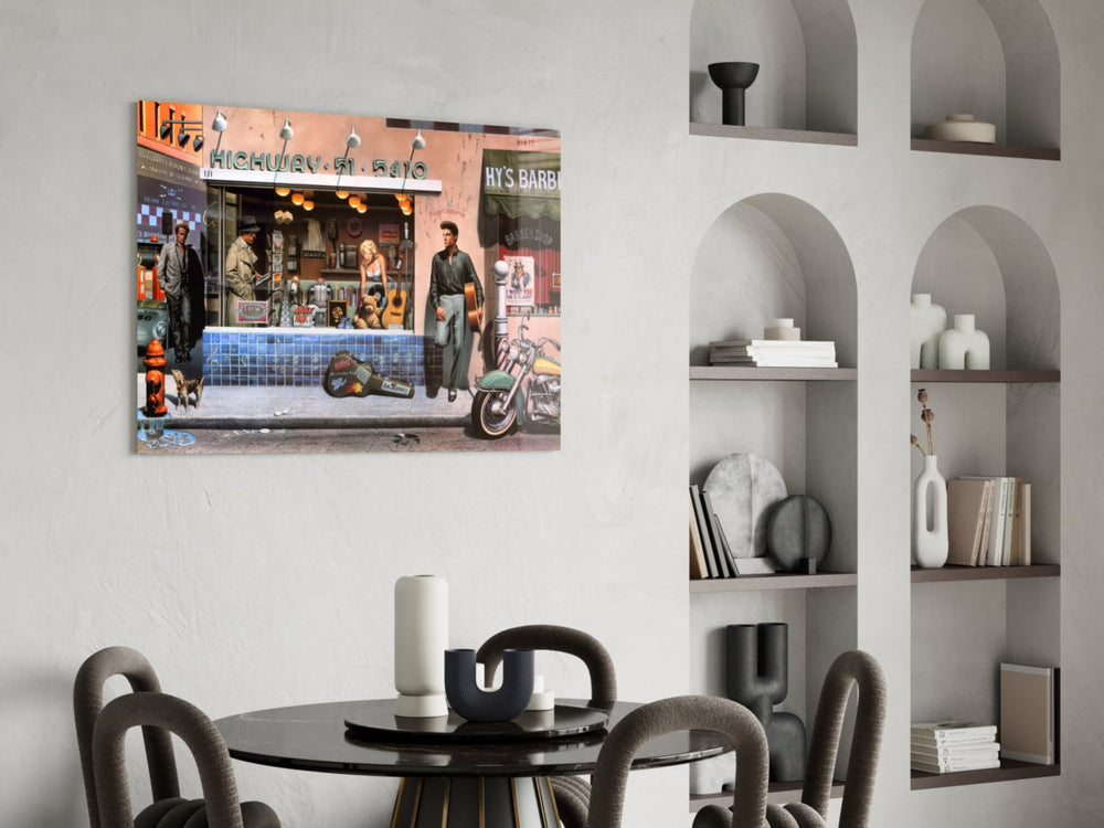 Beyazperde Divası Cam Tablo