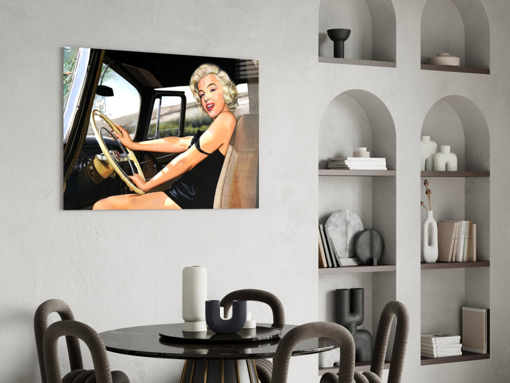 Beyazperde Divası Cam Tablo