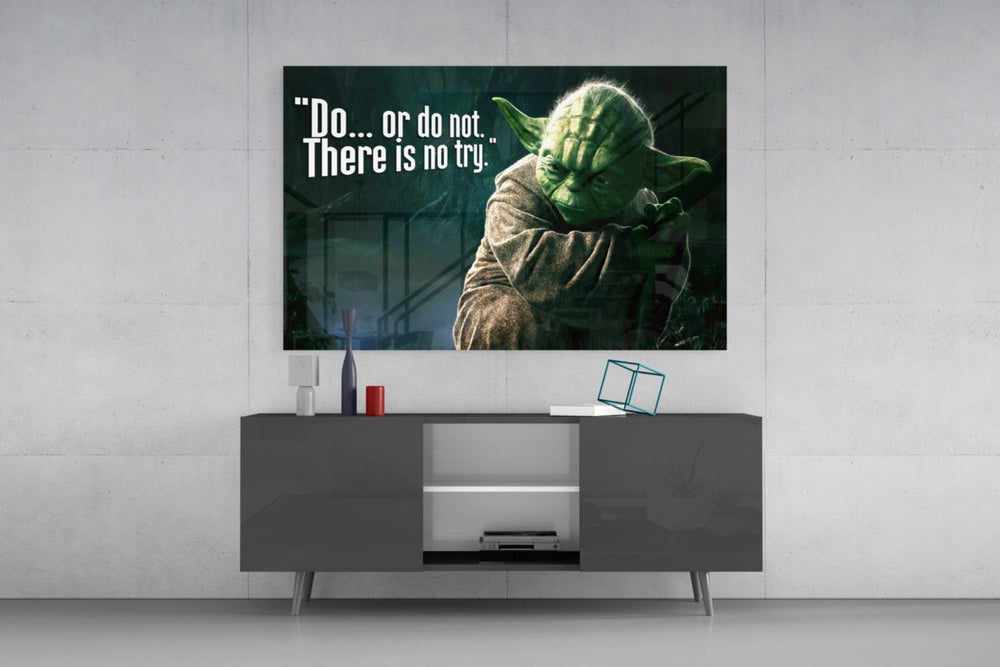 Yoda'nın Sözleri Cam Tablo