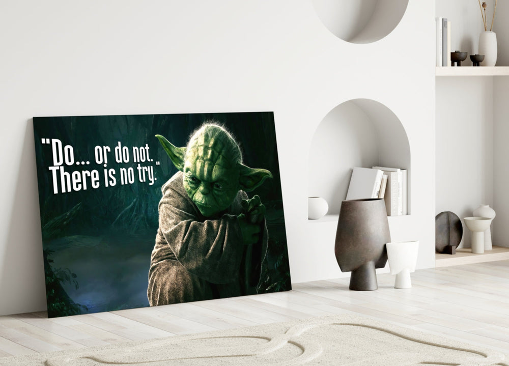 Yoda'nın Sözleri Cam Tablo
