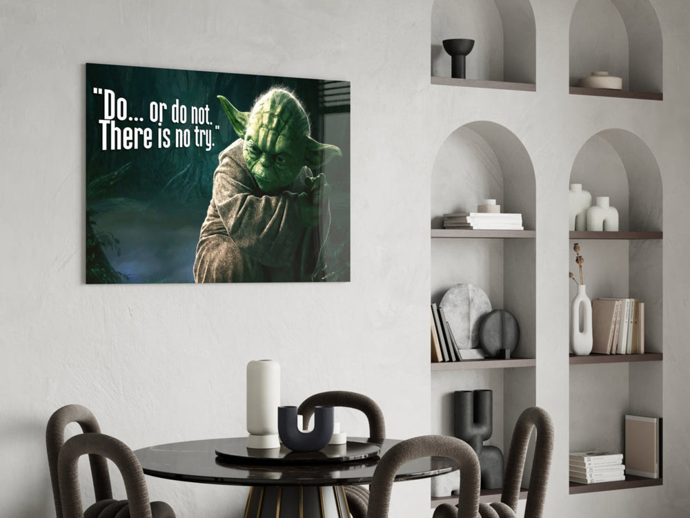 Yoda'nın Sözleri Cam Tablo