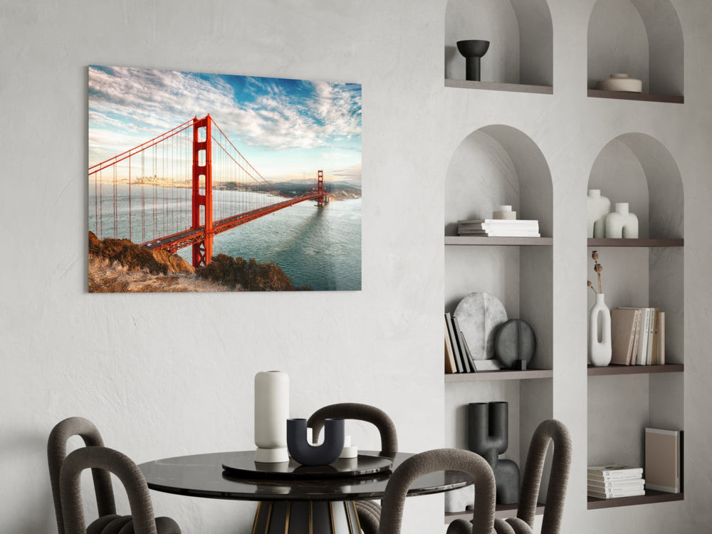 Golden Gate Köprüsü Cam Tablo