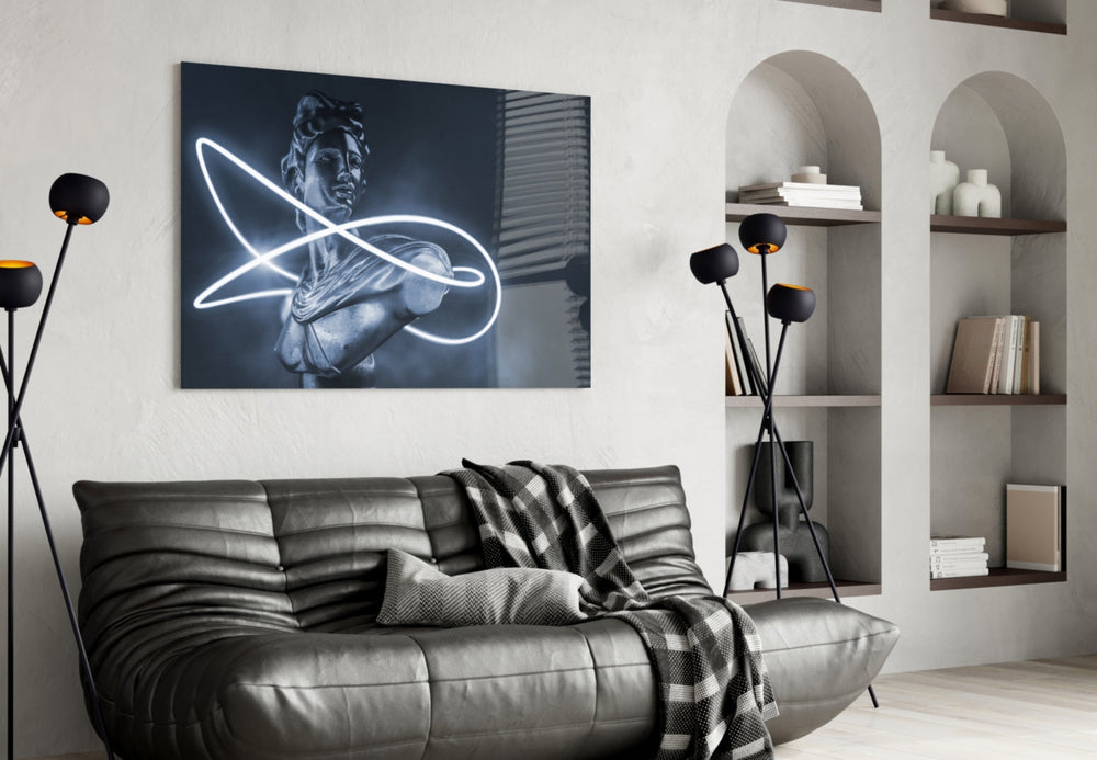 Soyut Sanat Cam Tablo