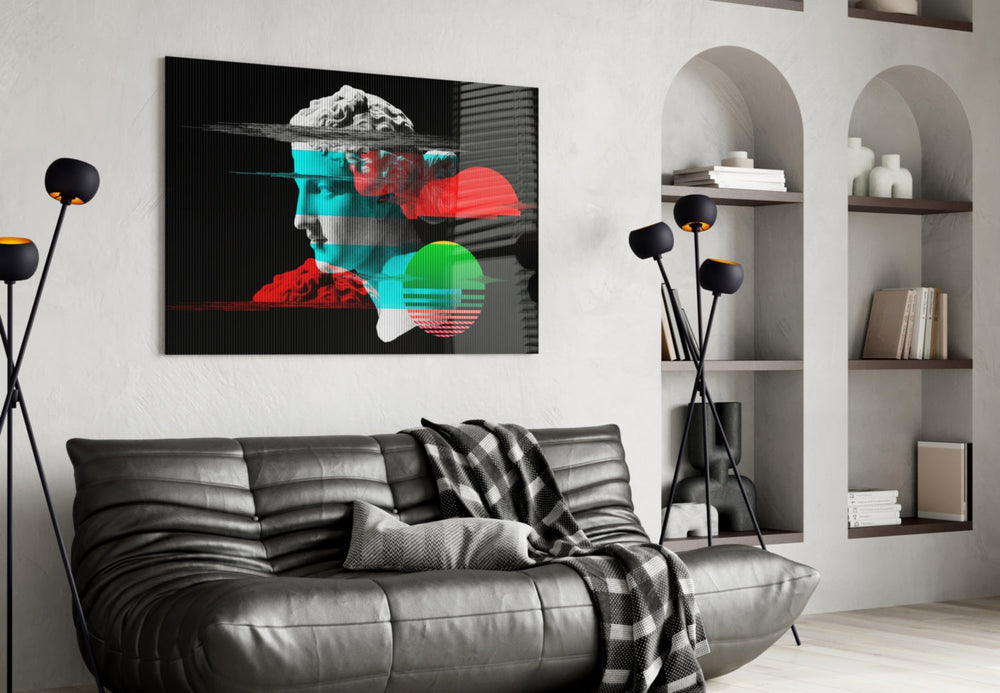 Soyut Sanat Cam Tablo