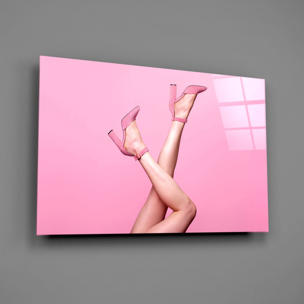 Pembe Sanatı Cam Tablo