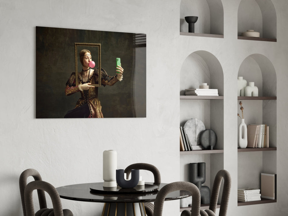 Yeni Nesil Mona Lisa Cam Tablo
