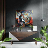 Spiral Düşünceler Fırçalı Metalik Alu-Dibond.