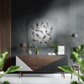 Eller Fırçalı Metalik Alu-Dibond.