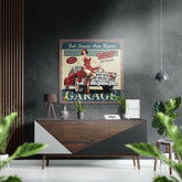 Vintage Garaj Fırçalı Metalik Alu-Dibond.