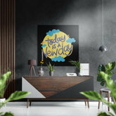 Bugün Yeni Bir Gün Fırçalı Metalik Alu-Dibond.