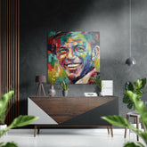 Frank Sinatra Fırçalı Metalik Alu-Dibond.