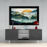 Zümrüt Vadi Cam Tablo.