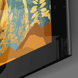 Altın Geyik Cam Tablo.