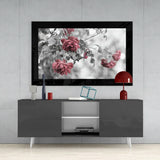 Gül Ağacı Cam Tablo.