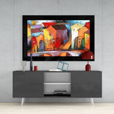 Şehir Manzara Cam Tablo.