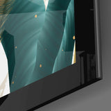 Zümrüt Yaprak Cam Tablo.