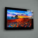 Gelincik Tarlası Cam Tablo.