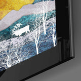 Altın Dağlar Cam Tablo.