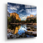 Göl Kenarı Cam Tablo.