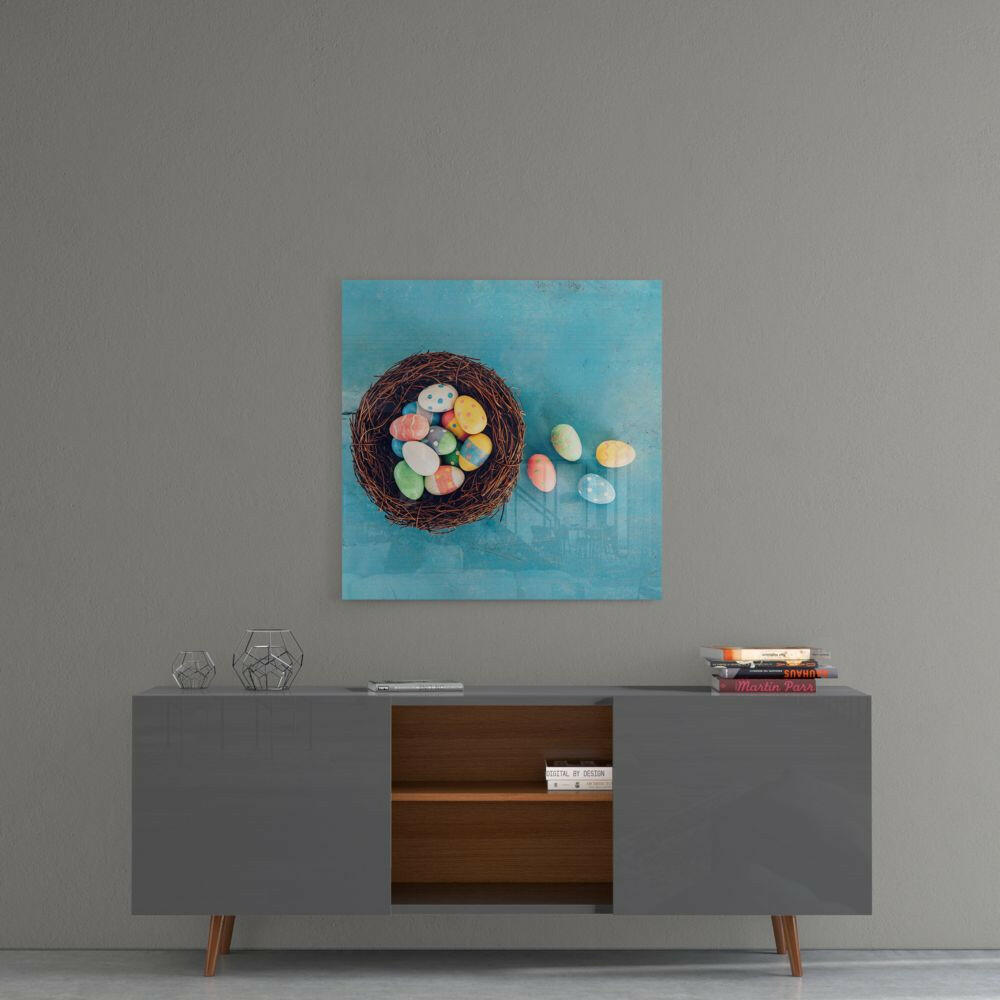 Paskalya Yumurtaları Cam Tablo.