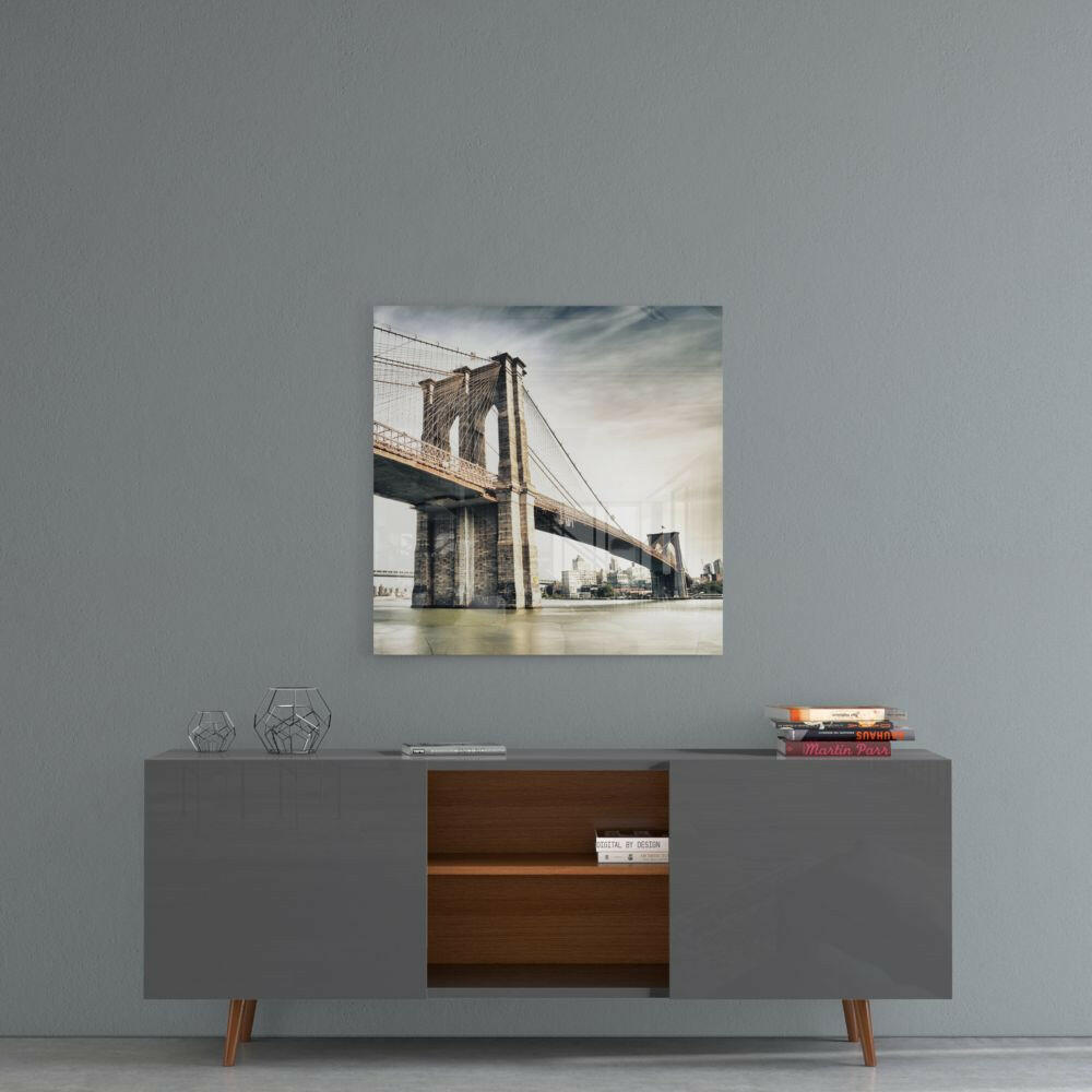 Brooklyn Köprüsü Cam Tablo.